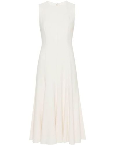 Theory Pleated Midi Dress - White
