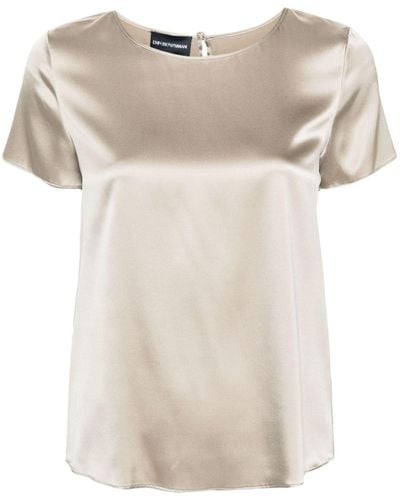 Emporio Armani Short Sleeve Shirt - Natural