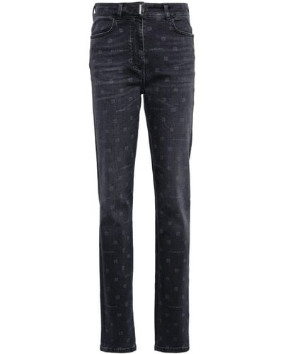 Givenchy Skinny-Jeans mit hohem Bund - Blau