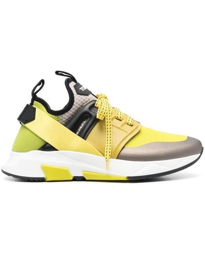 Tom Ford Jago Paneled Sneakers - Yellow