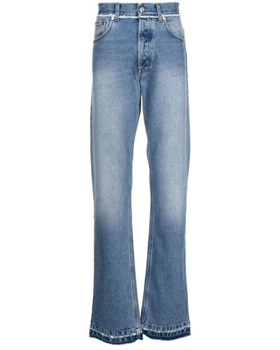 N°21 Jeans svasati con effetto schiarito - Blu