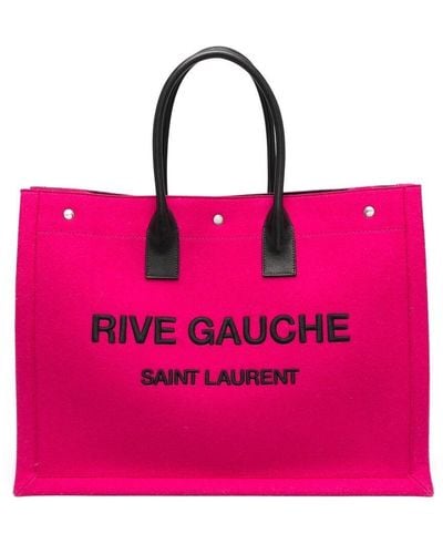 Saint Laurent Bolso shopper Rive Gauche - Rosa
