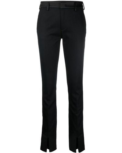 Dondup Slit-detailed Slim-fit Pants - Black