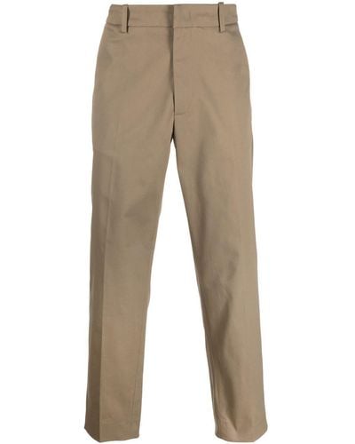 Moncler Tapered-leg Tailored Chinos - Natural