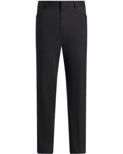 Tom Ford Slim-fit Silk Tailored Trousers - Black