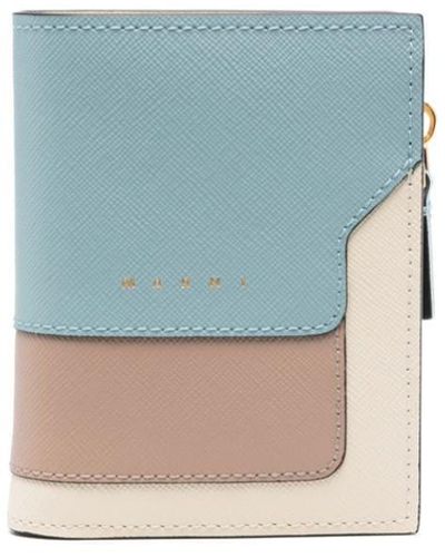 Marni Colour-block Bi-fold Wallet - Blue