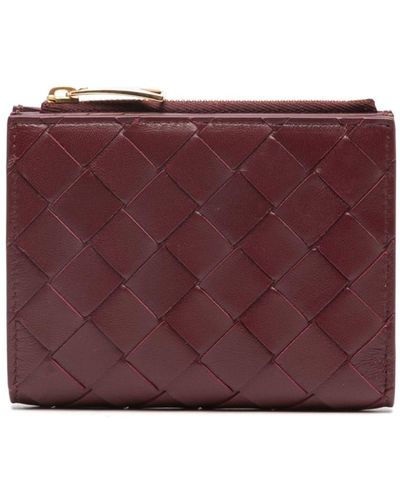 Bottega Veneta Cassette Portemonnaie - Lila