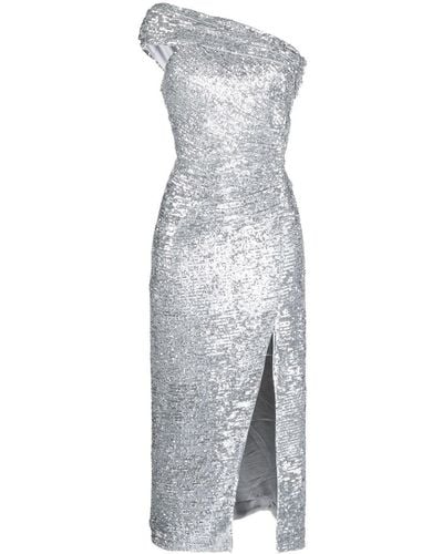 Jonathan Simkhai Zay Hammered Sequin-embellished Dress - Gray