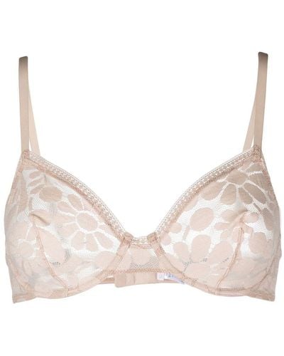 Eres Floral-lace Embroidered Full-cup Bra - Natural