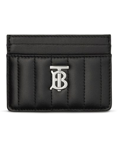 Burberry Women Lola Quilted Card Case - Black
