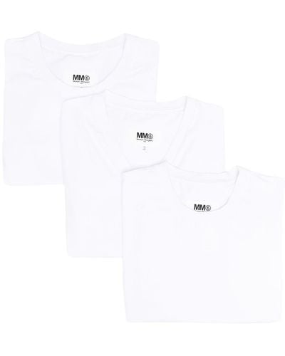 MM6 by Maison Martin Margiela T-shirts And Polos White