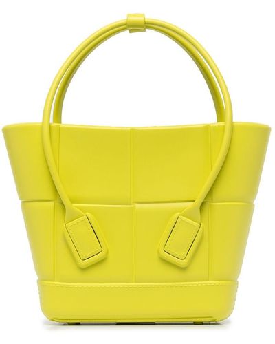 Bottega Veneta Acro Mini Bucket Bag - Yellow