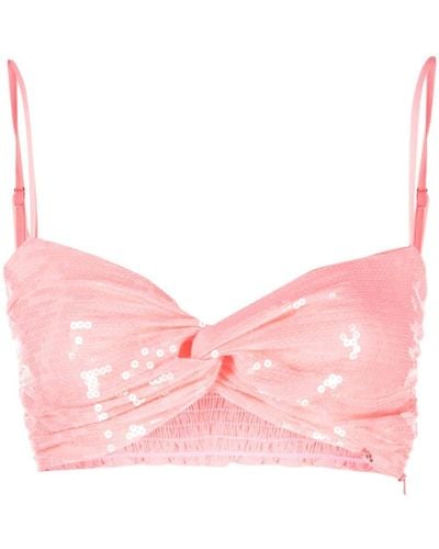 Nissa Cropped-Top - Pink