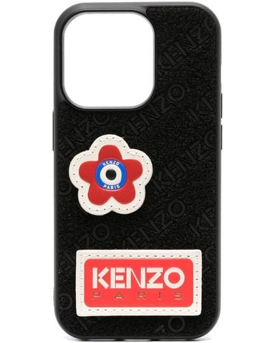 KENZO Boke Flower-patch Iphone 14 Pro Case - Red