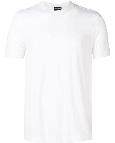 Giorgio Armani Schmales T-Shirt - Weiß