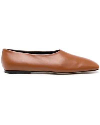 Neous Atlas Leather Ballerina Shoes - Brown