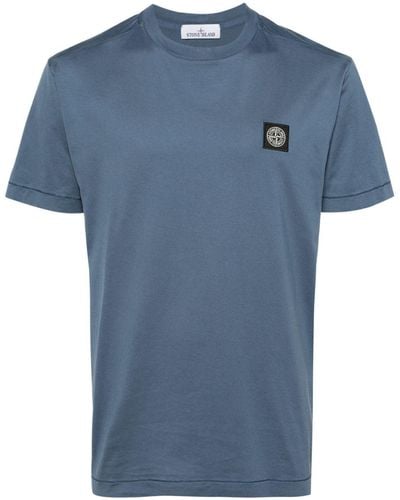 Stone Island ロゴ Tシャツ - ブルー