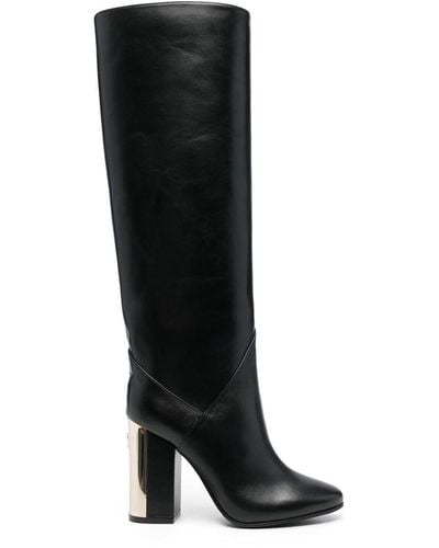 Jimmy Choo Stiefel mit Blockabsatz - Schwarz