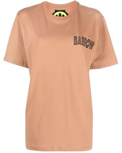 Barrow T-Shirt mit grafischem Print - Orange