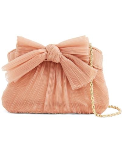 Loeffler Randall Rochelle Bow-detail Clutch Bag - Pink