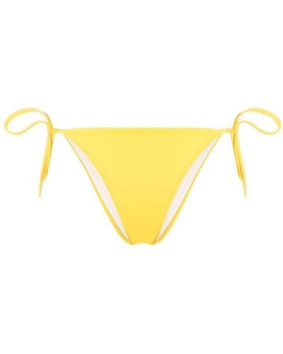 DSquared² Bas de bikini à logo imprimé - Jaune