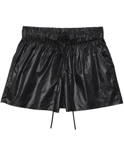 Anine Bing Janis Faux-leather Shorts - Black