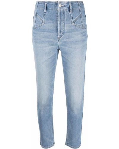 Isabel Marant Jeans crop Niliane - Blu