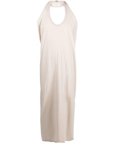 Extreme Cashmere Mouwloze Maxi-jurk - Wit