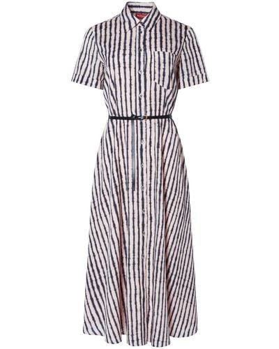 Altuzarra Kiera Striped Midi Dress - Natural