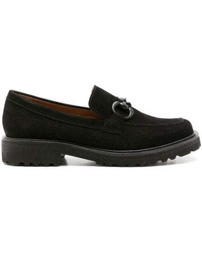 Sarah Chofakian Betsy Suede Loafer - Black
