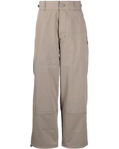 Izzue Mid-rise Straight-leg Trousers - Natural
