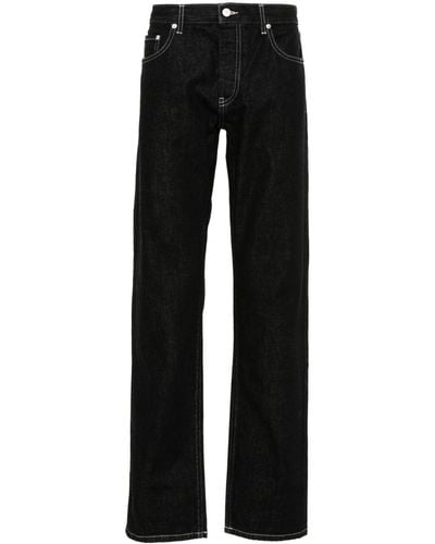 Helmut Lang Logo-patch Cotton Jeans - Black