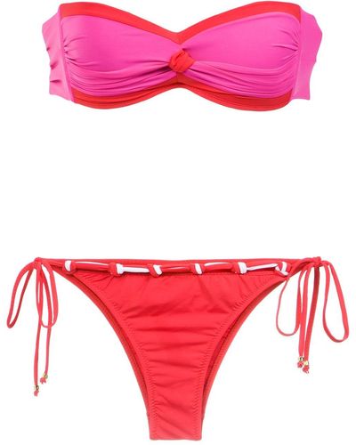 Amir Slama Strapless bikini set - Rosso