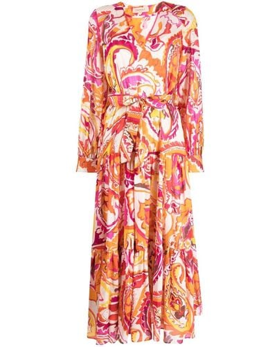 Twin Set Abstract-print Dress - Red