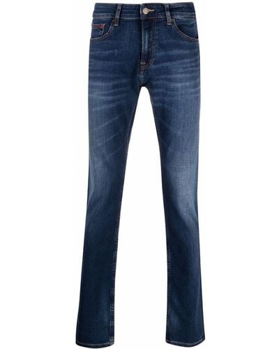 Tommy Hilfiger Scanton Mid-rise Slim-fit Jeans - Blue