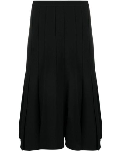 Ermanno Scervino Pleated A-line Skirt - Black