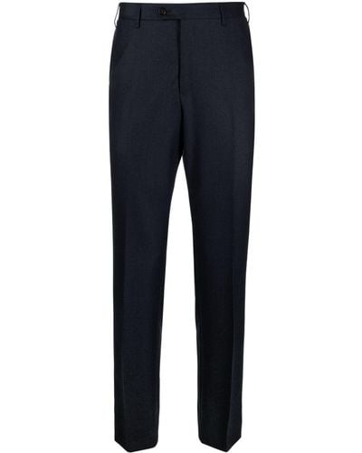 Corneliani Mini-check Tailored Pants - Blue