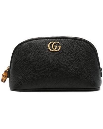 Gucci Double G-plaque Make-up Bag - Black