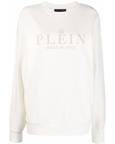 Philipp Plein Iconic Plein Long-sleeve Sweatshirt - White