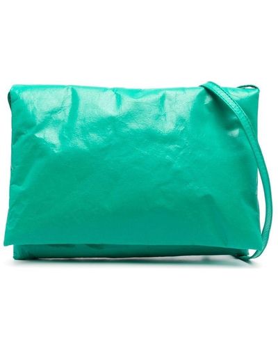 Plan C Twist-Lock Leather Shoulder Bag