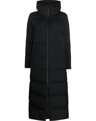 Herno Long Padded Hooded Coat - Black