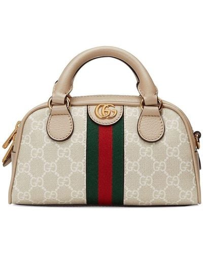 Gucci Mini Ophidia GG Top-handle Bag - Metallic