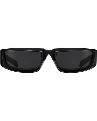Prada Runway Rectangle-frame Sunglasses - Black