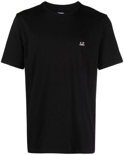 C.P. Company U16 T-shirt Met Logoprint - Zwart