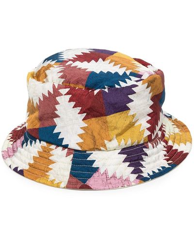Isabel Marant Sombrero de pescador Haley con diseño colour block - Amarillo