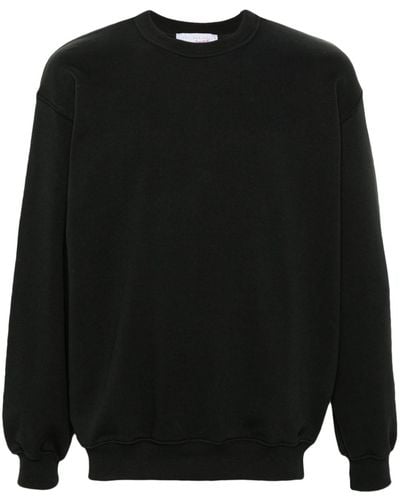 Giada Benincasa Logo-embroidered Cotton Sweatshirt - Black