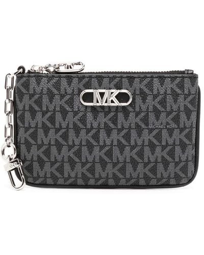 Michael Kors Cartera con placa del logo - Negro