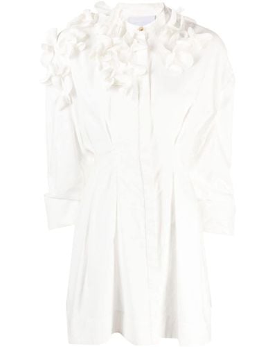 Acler Rannoch Organic Cotton Minidress - White