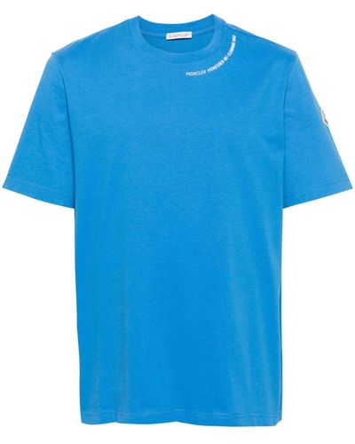 Moncler T-shirt con logo - Blu