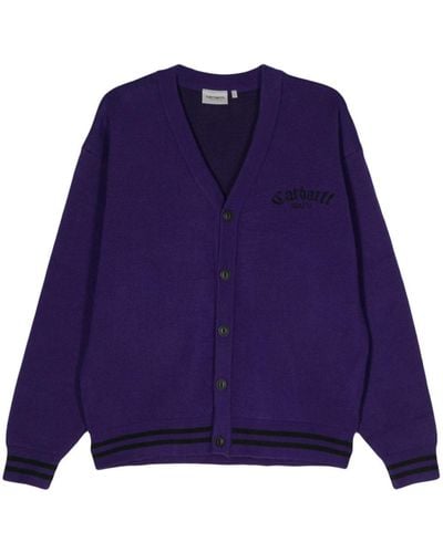 Carhartt Onyx Knit Cardigan - Purple